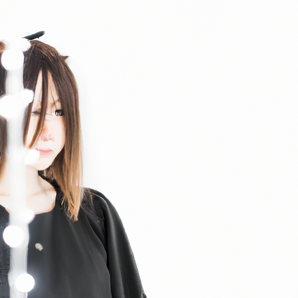 Moda editorial en estudio con fondo de color